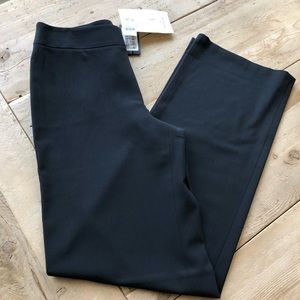 GIORGIO armani wide legs slack trousers solid midnight women's dress pants sz 42